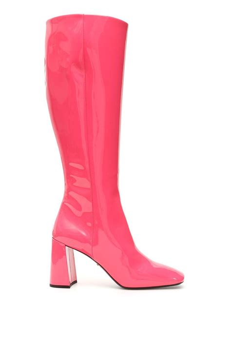 prada pink bootie